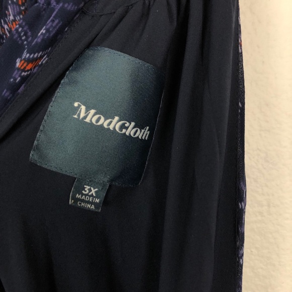 Modcloth Illuminated Elegance Maxi Dress Blue 3X - Picture 5 of 10